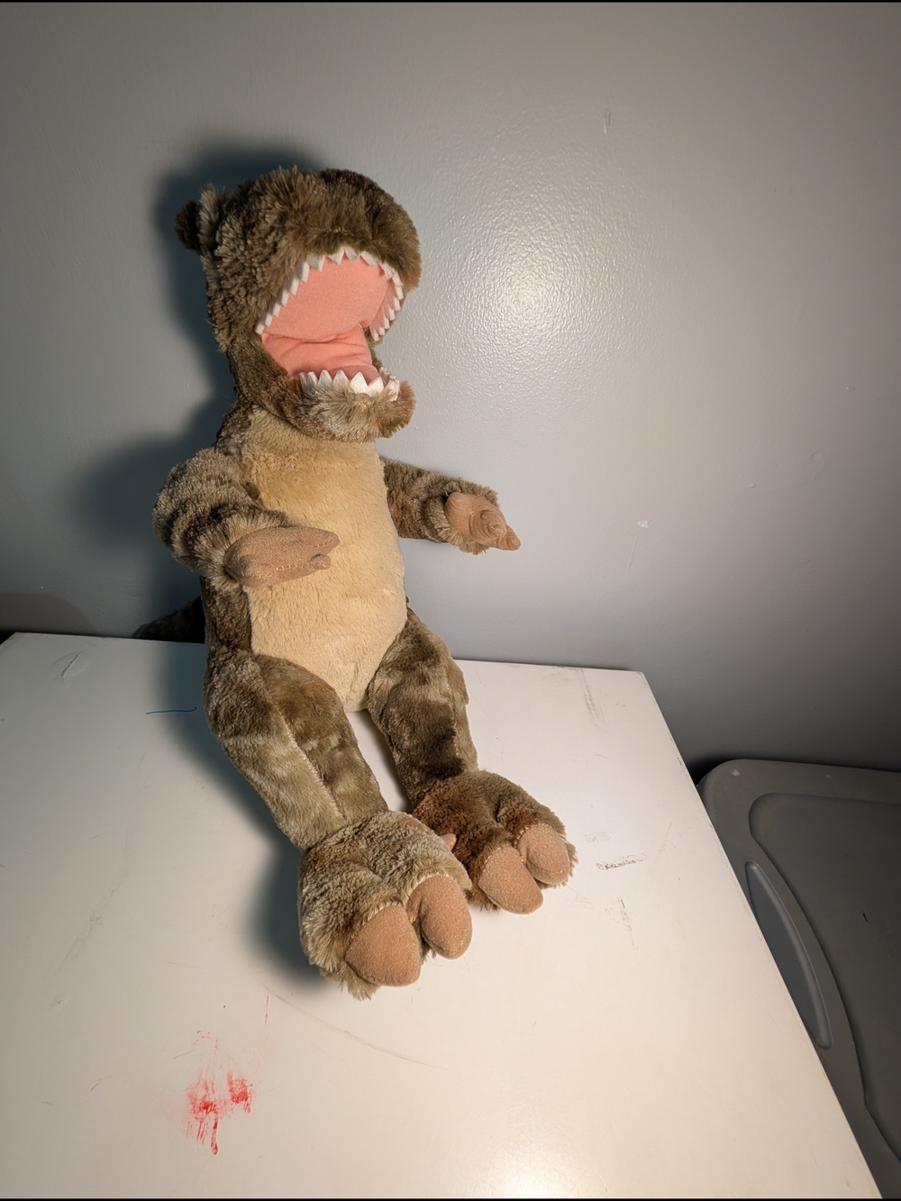 Build-A-Bear Brown and Cream T-Rex Plush Dinosaur